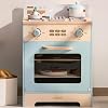 ROBUD Wooden Kids Oven, Realistic Wooden Play Kitchen Set, Pretend Play Kitchen Accessories Toy Kitchen Set with Cupcake, Pizza and Tray - Best Gift for Boys & Girls, Ages 3