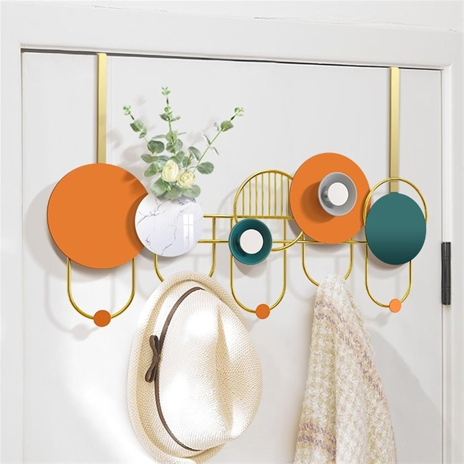 Coat Rack Over The Door Hooks Hanger for Easy Use by Women - Bathroom Accessories and Towel Rack Organization Wall Hooks for Hanging Coat Hat Bag Towel Hanger Wall Mounted Coat Rack (1)