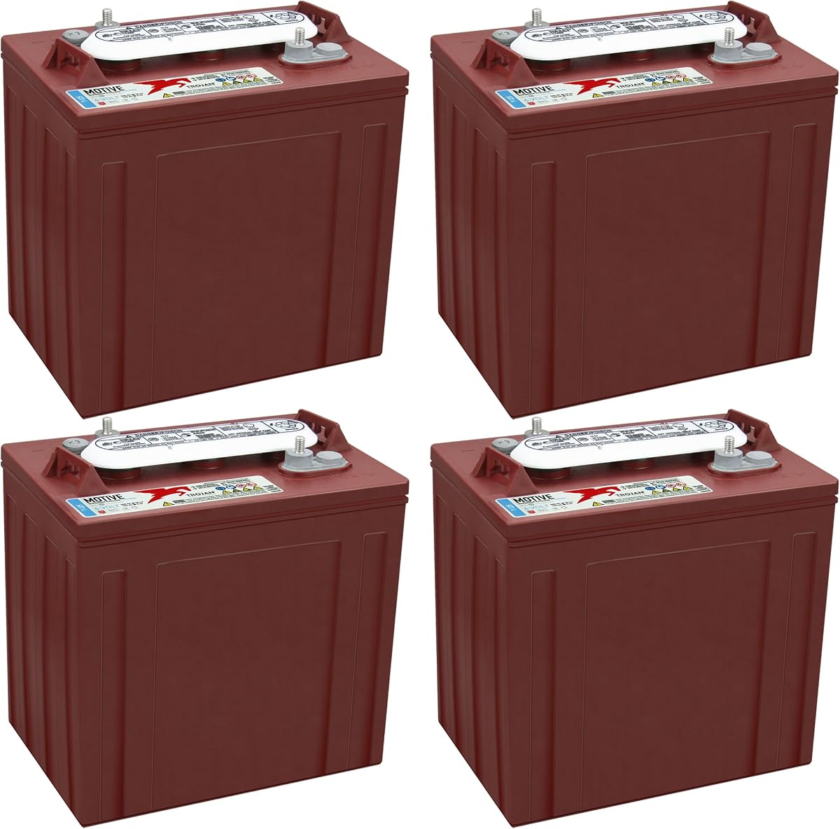 Trojan T-125 Deep Cycle Battery, 6V, 240Ah, 4 Pack