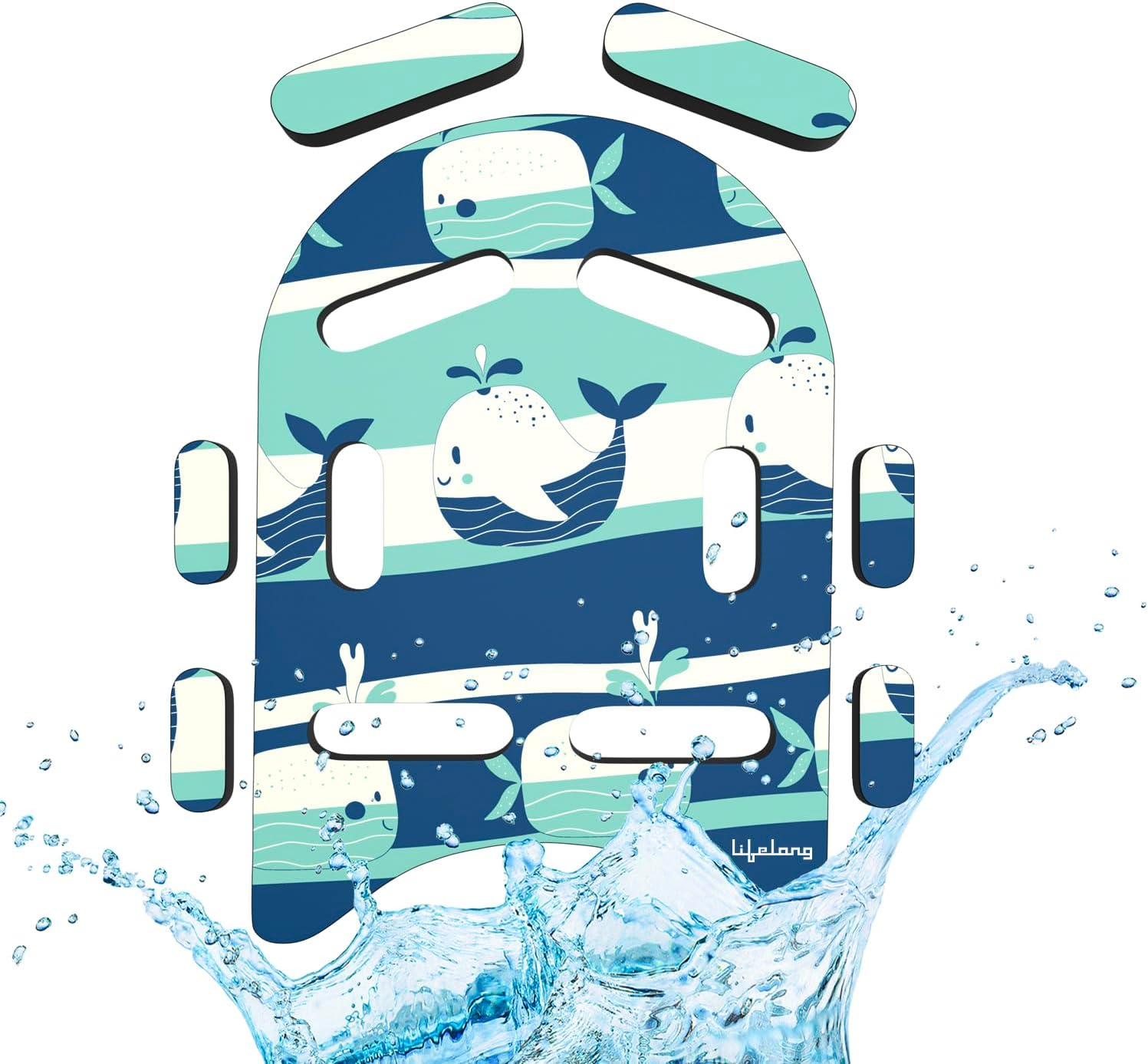 Lifelong Floating Kick Board for Kids | Swimming Training Float Pad | Adjustable Float for Beginners | Kids Training Accessories (Multicolour)