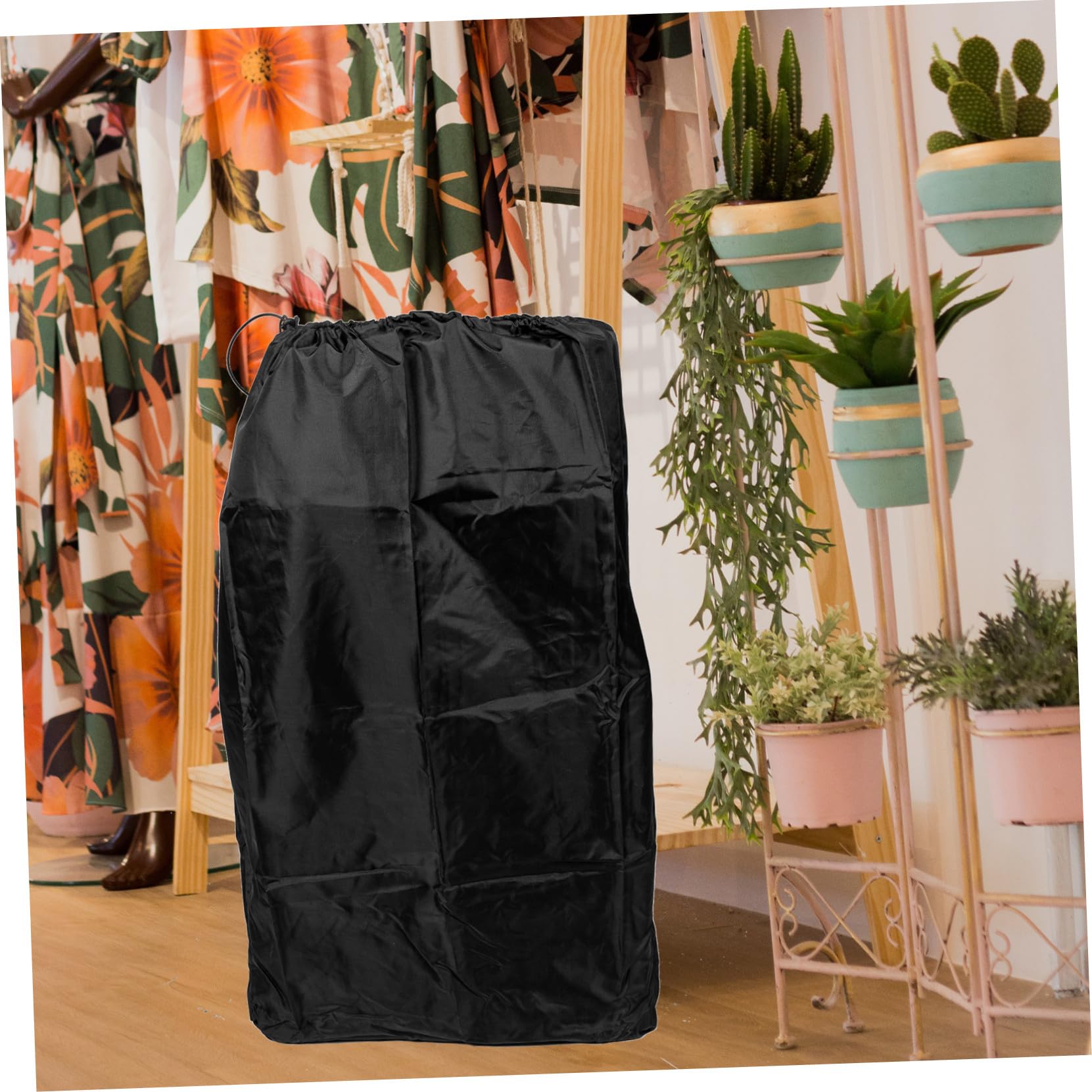 YARNOW Borsa per Passeggino da Viaggio, Nero in Nylon, Doppie Spalline | Chiusura a Coulisse con Lucchetto, Cuciture Rinforzate, per Trasporti e Spostamenti, Adatta a Molti Modelli