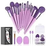Koccido Makeup Brushes 22 Pcs Makeup Kit,Foundation Brush Eyeshadow Brush Make up Brushes Set (Purple, 22 Piece Set Large)