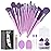 Koccido Makeup Brushes 22 Pcs Makeup Kit,Foundation Brush Eyeshadow Brush Make up Brushes Set (Purple, 22 Piece Set Large)