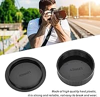 Vista 2 de YYOYY Juego de 4 pares de cubiertas y cuerpo para lente trasera de cámara, para accesorios de cámara de montaje de tornillo M42, plástico duro