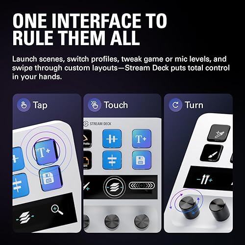 Miniatura 5 de Elgato Stream Deck + blanco, mezclador de audio, consola de producción y controlador de estudio para creadores de contenido, streaming, juegos, con