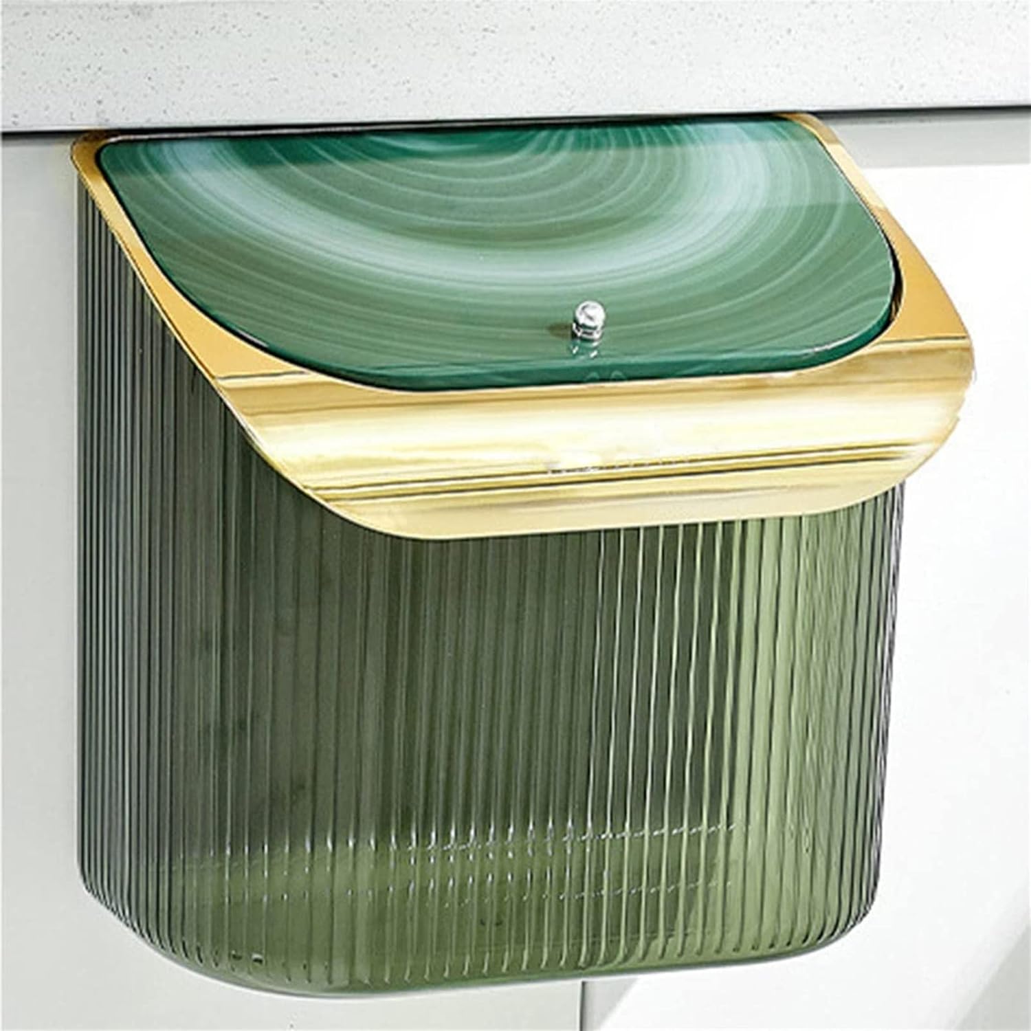 Poubelle Murale De Cuisine Suspendue Avec Couvercle - 7L Ou 9L - En ABS - Design Avec Nez De Dessin Animé - Pour Porte D'armoire Ou Mur