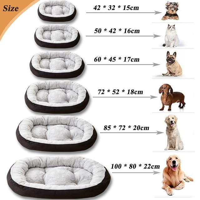 Foto 5 de 7 de ping bu Cama extra grande lavable para perros, sofá cama, antiansiedad, acogedor, cojín calmante para mascotas
