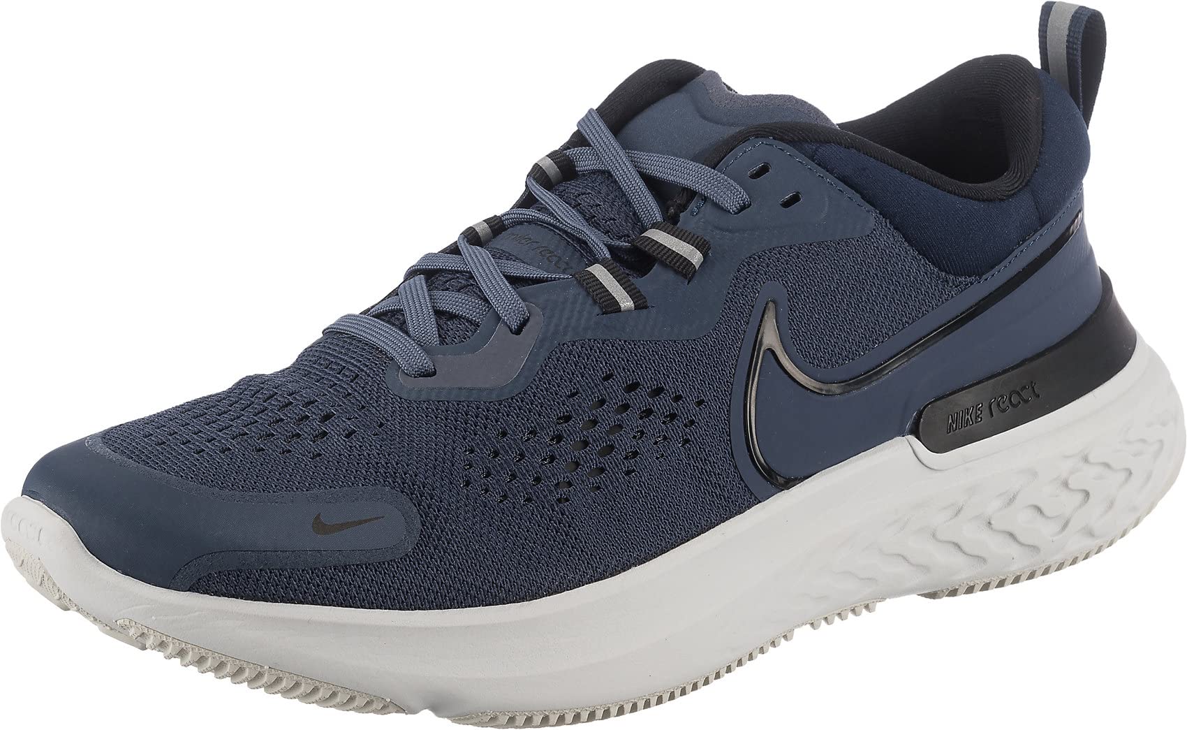 NIKE React Miler 2, Running Shoe, Platinum Tint/Dynamic Turq-White,