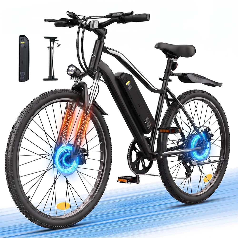 AYOLNY Electric Bike for Adults, 1500W /1000W Peak Motor 14" & 26" Ebike | 65/50/25 Miles…