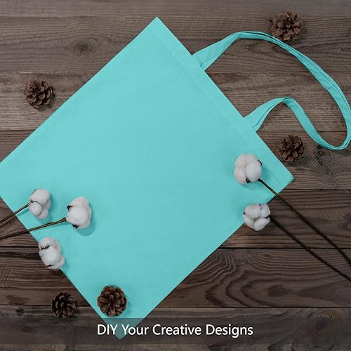 Vista 201 de TOPDesign - Paquete de 5 bolsas de algodón negro de 16 x 15 pulgadas, bolsas de tela ligeras y medianas reutilizables, adecuadas para bricolaje