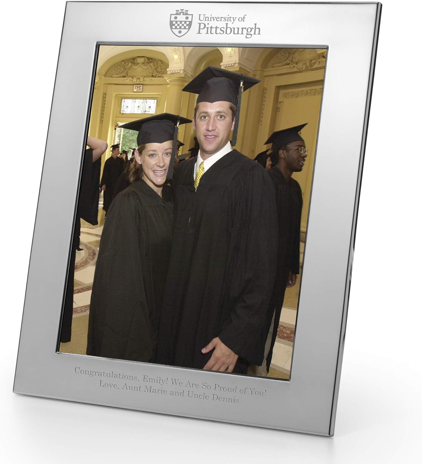 M. LA HART Pittsburgh Polished Pewter 8x10 Picture Frame