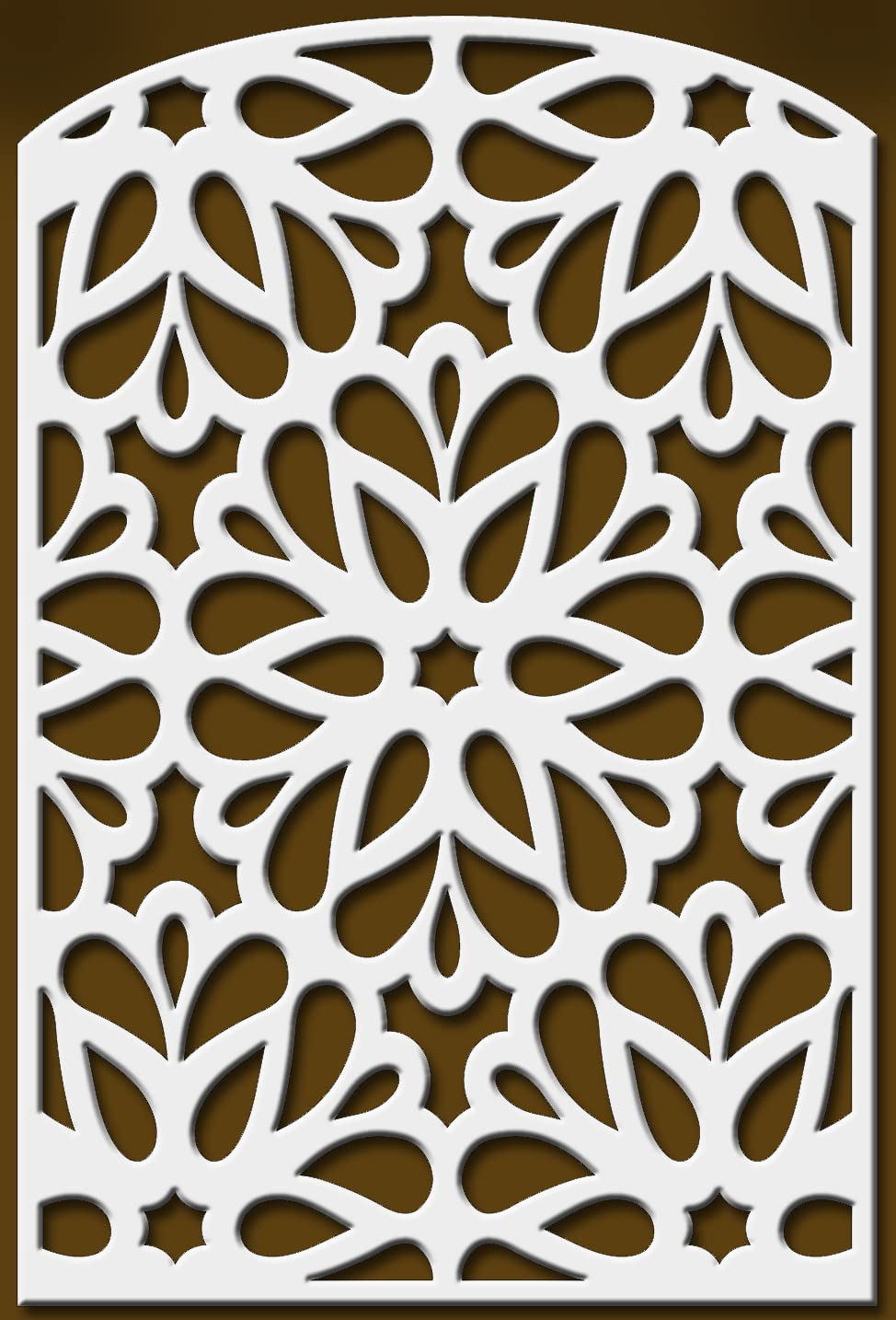 Andaluciart | Celosía PVC Jardín Exterior 100 x 150 cm | Celosía para Jardín | Vallas Decorativas Jardín | Vallas Terraza | Separadores para Terraza Restaurante | Celosía PVC