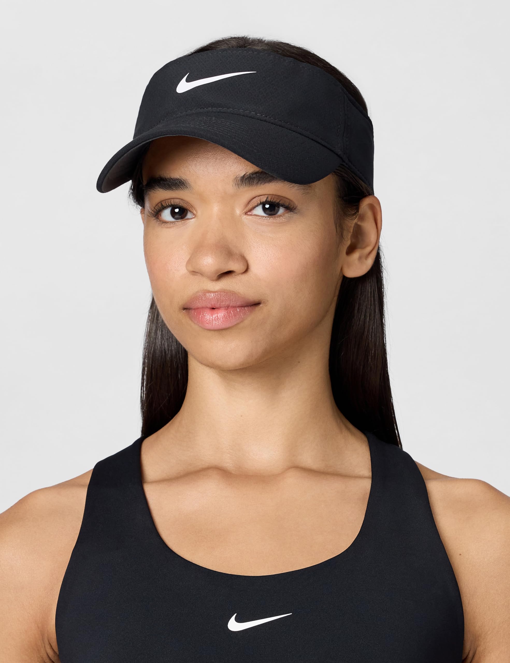 Nike Ace Dri-Fit Visor Visiera, Nero/Antracite/Bianco, M/L Unisex-Adulto