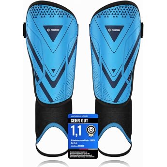 Children's Football Shin Guards Certified with Ankle Protection Adjustable Strap High-Strength Equipment for Boys and Girls