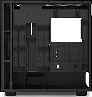 Vista 31 de NZXT H7 Flow RGB - Carcasa compacta ATX para juegos de PC de media torre - Panel frontal perforado de alto flujo de aire - Panel lateral de vidrio