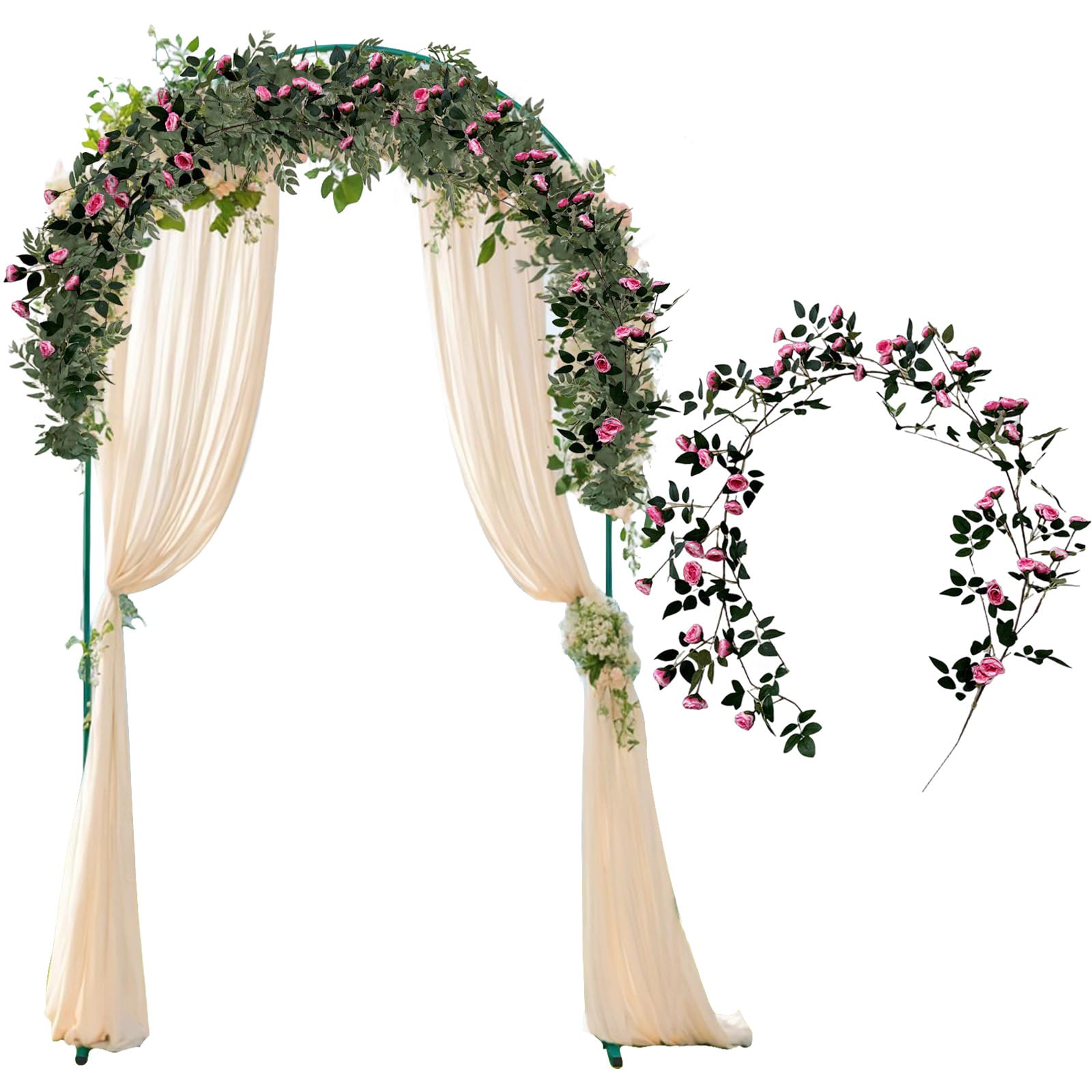astylishome Artificial Plants Indoor Faux Flower - Fake Vine Greenery Decor for Office Bookshelf Living Room 6021