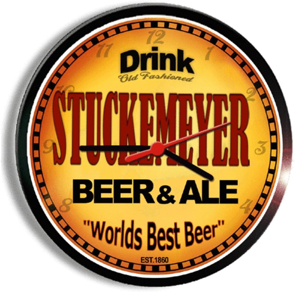 Goldenoldiesclocks STUCKEMEYER Beer and ale Cerveza Wall Clock