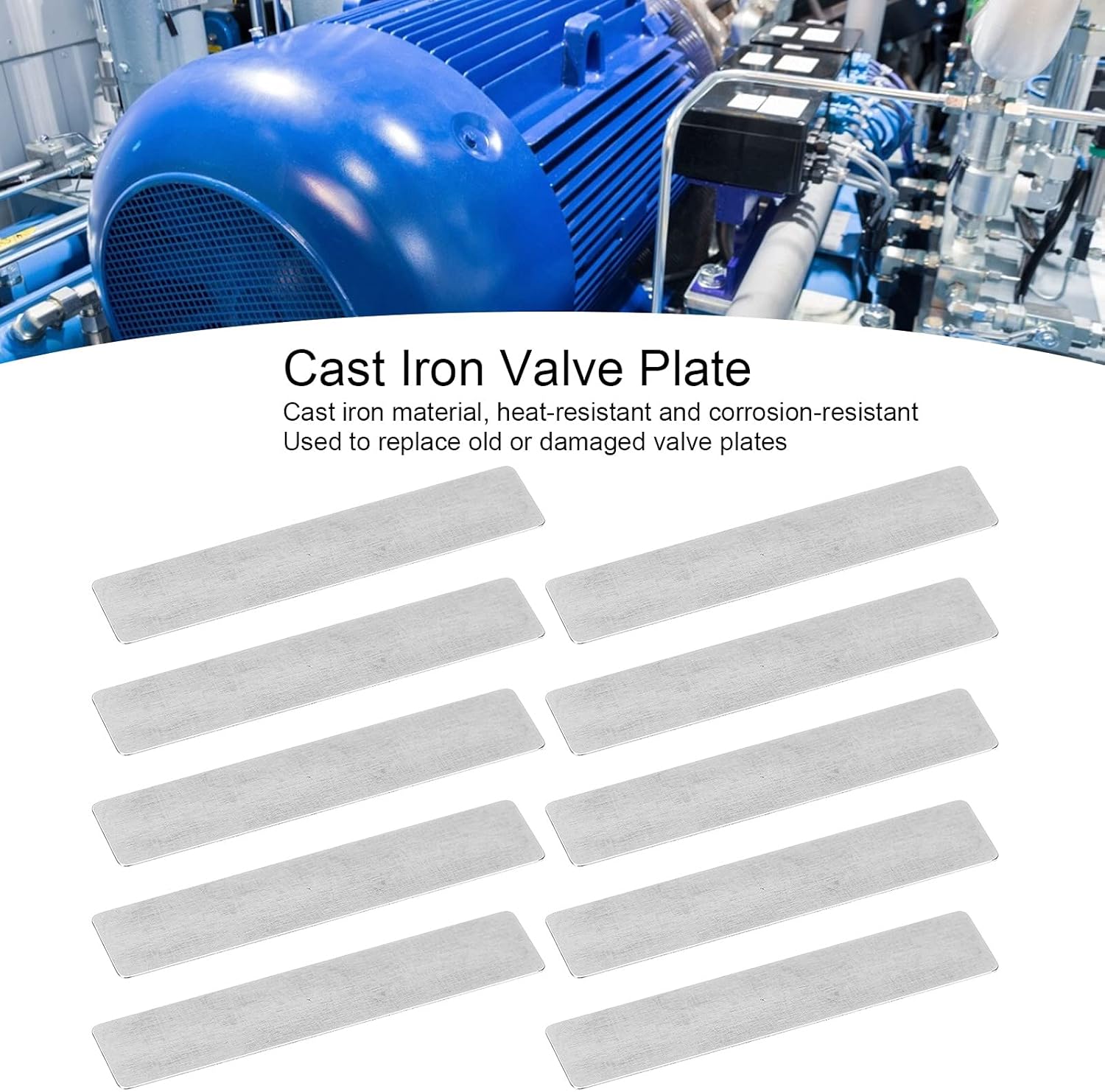 10Pcs Valve Plate, Air Compressor Valve Plate for Central Pneumatic