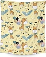 Vista 10 de Manta de jirafa para regalar – Manta estética de jirafa de 40 x 50 pulgadas, mantas de felpa suave y mullida naranja para sofá