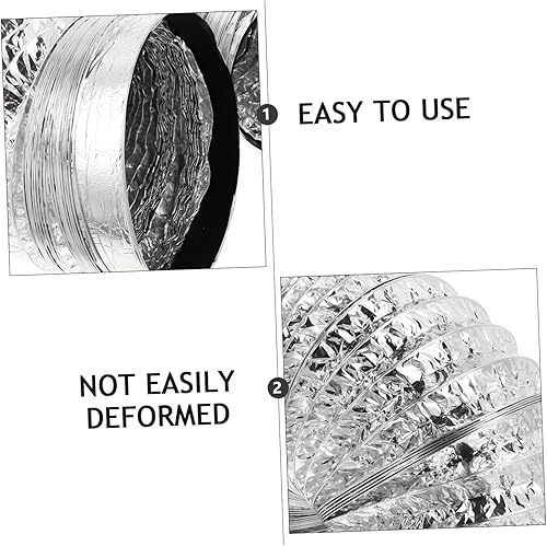 Miniatura 8 de DOITOOL Tubo de escape de campana extractora, tubo de escape flexible, conducto flexible, conducto flexible, conducto de secador, conducto de aire