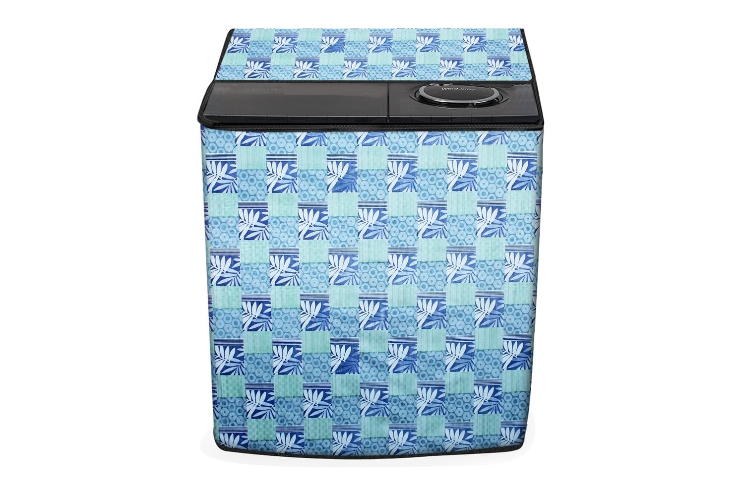 Stylista Washing Machine Cover Compatible for Whirlpool 8 kg Ace Turbodry 8.0 semi Automatic Printed Pattern-image-42