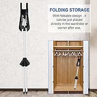 Vista 6 de BShome Exhibidor Ajustable de Camisetas para Adultos para Vendedores, Soporte de Exhibición de Camisetas de 32-63 pulgadas, Exhibidor Portátil