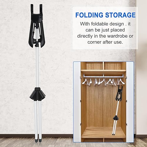 Miniatura 6 de BShome Exhibidor Ajustable de Camisetas para Adultos para Vendedores, Soporte de Exhibición de Camisetas de 32-63 pulgadas, Exhibidor Portátil