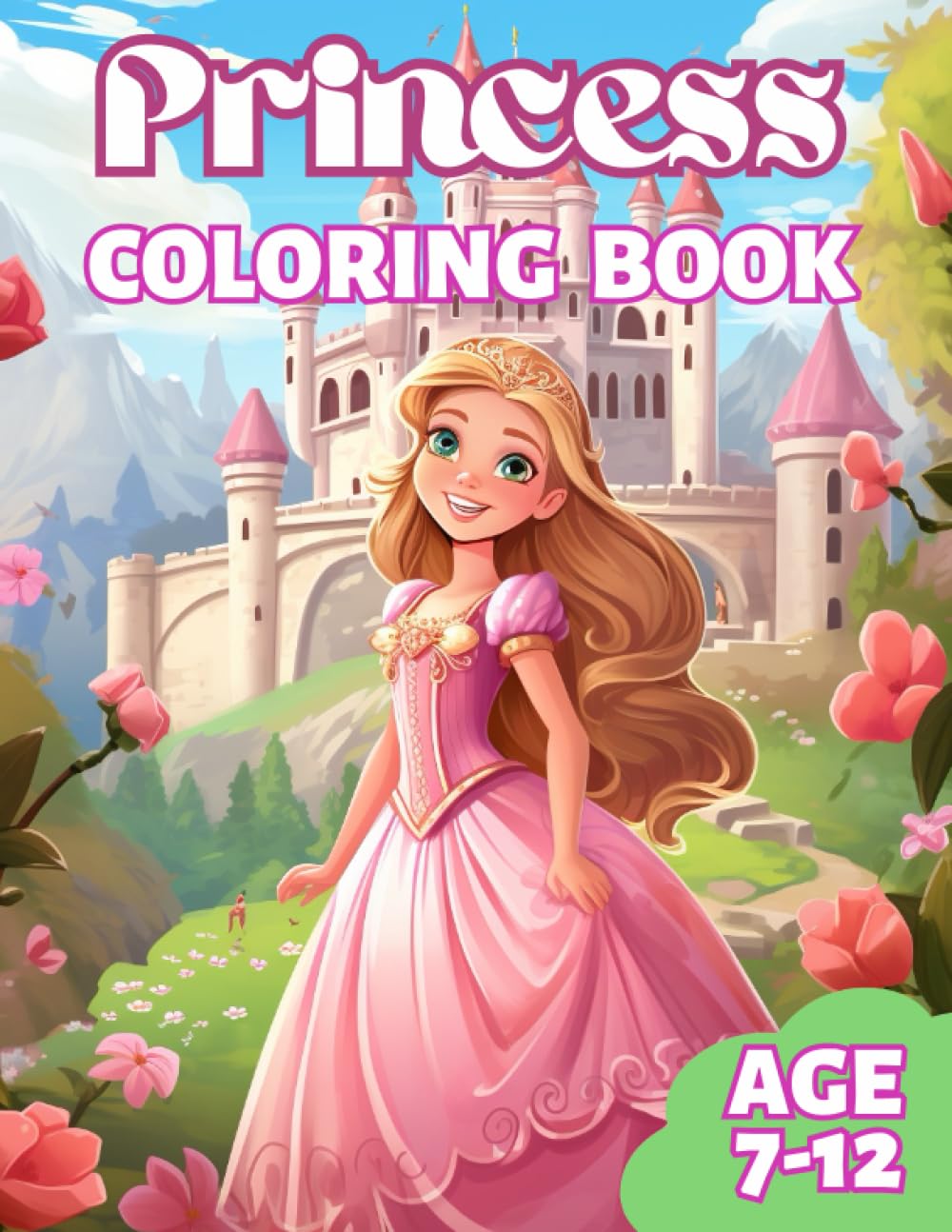 Princess Coloring Book: A wonderful Princess Coloring book for girls ...