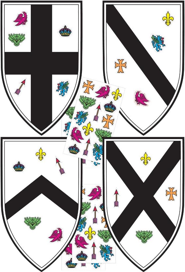 Creative Converting Valiant Knight 4 Count Create Your Own Shields