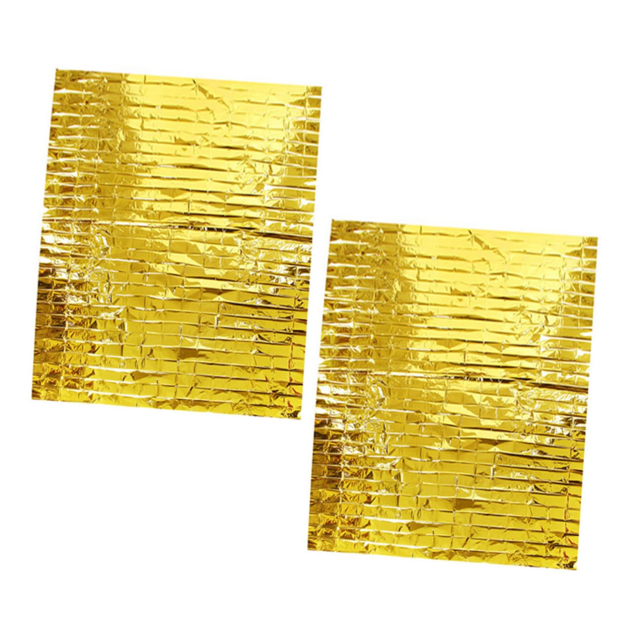 NULYLU Insulated Camping Blanket Reflective Heat 2pcs Emergency Blankets for Low Temperature Activities