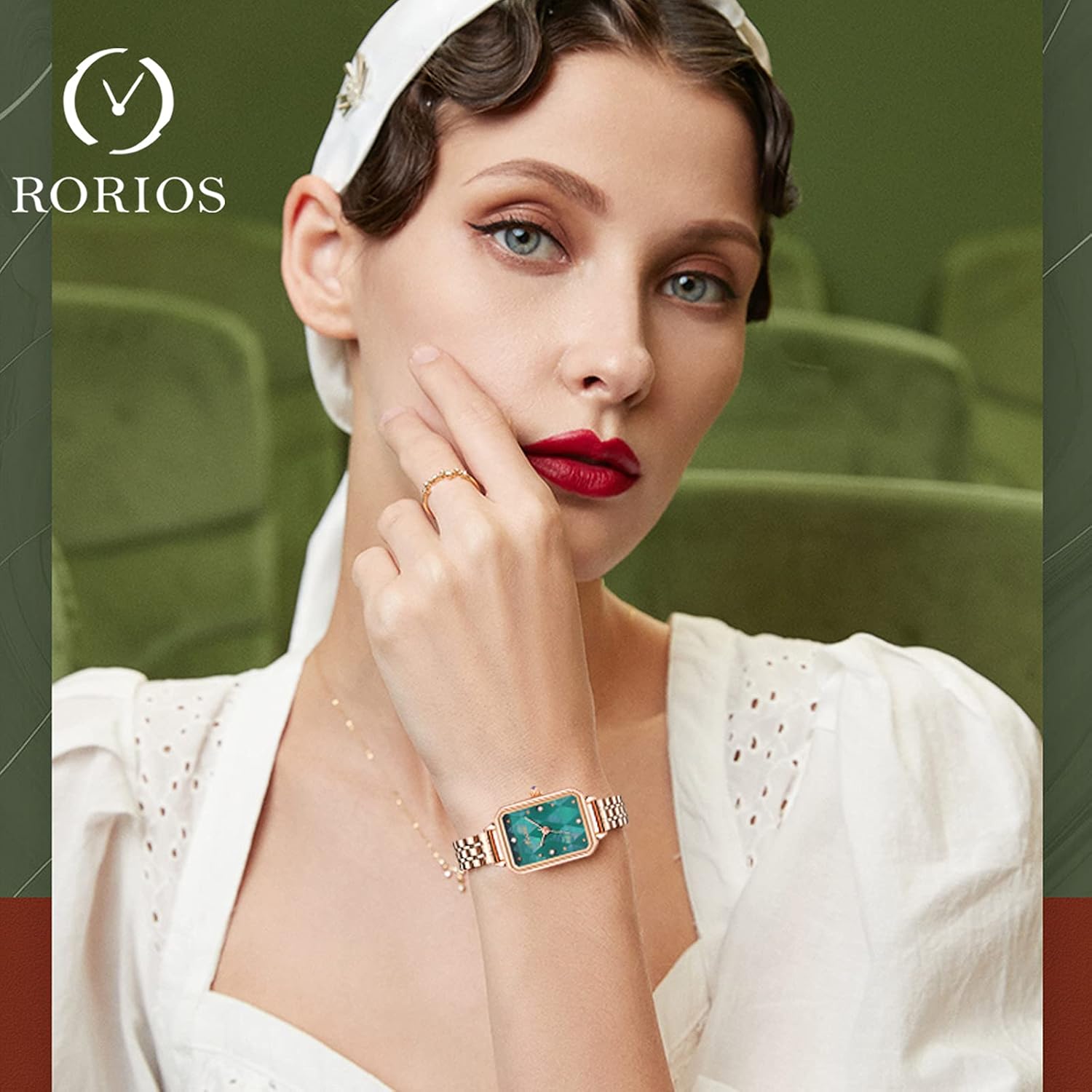 RORIOS Donna Orologio Analogico al Quarzo Orologio con Slim Oro Rosa Cinturino in Acciaio Inossidabile Moda Orologio da Polso per Donna RORIOS Donna Orologio Analogico al Quarzo Orologio con Slim Oro Rosa Cinturino in Acciaio Inossidabile Moda Orologio da Polso per Donna