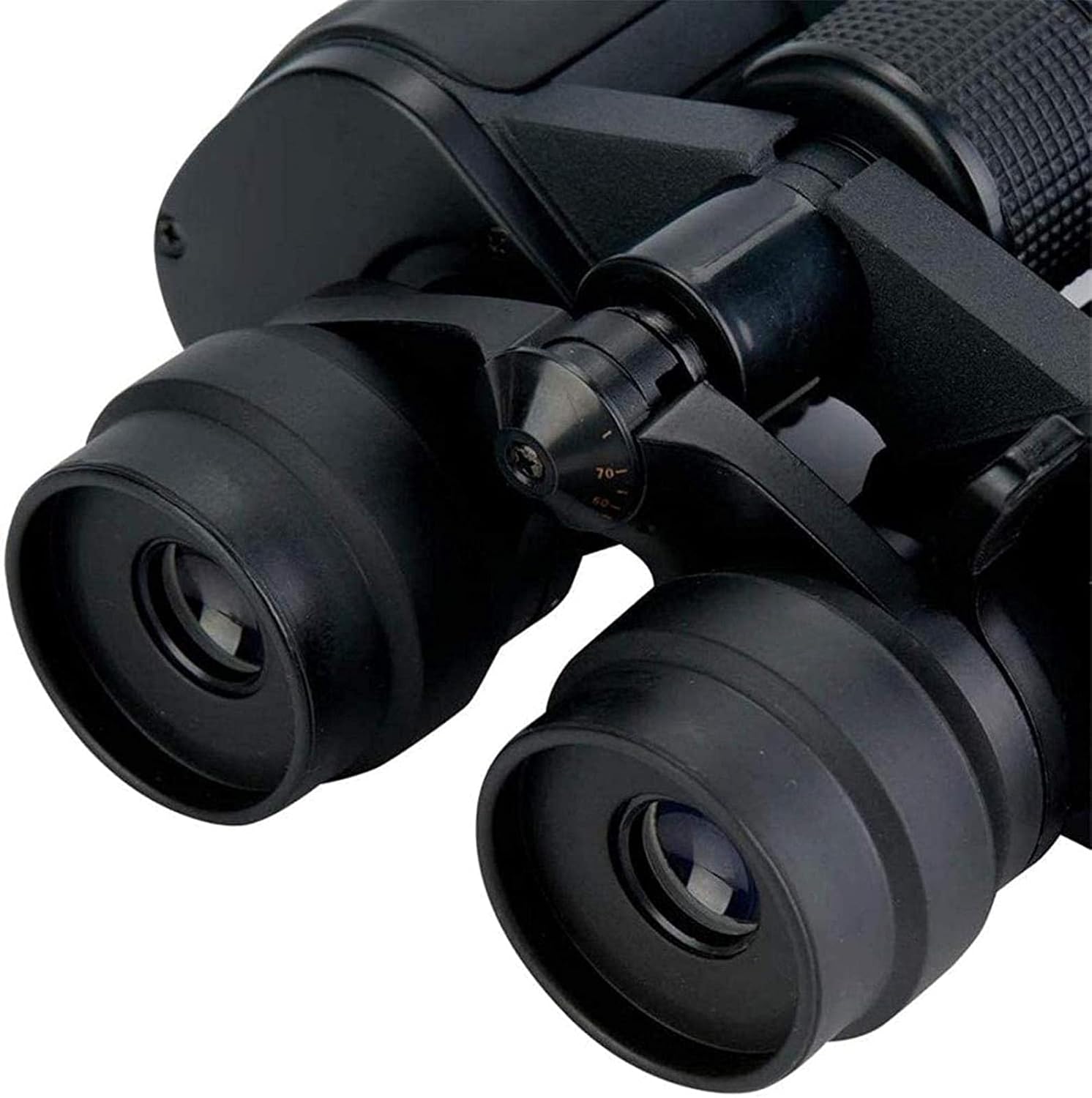 Close-up of MMAXZ Binoculars eyepieces and focus wheel
