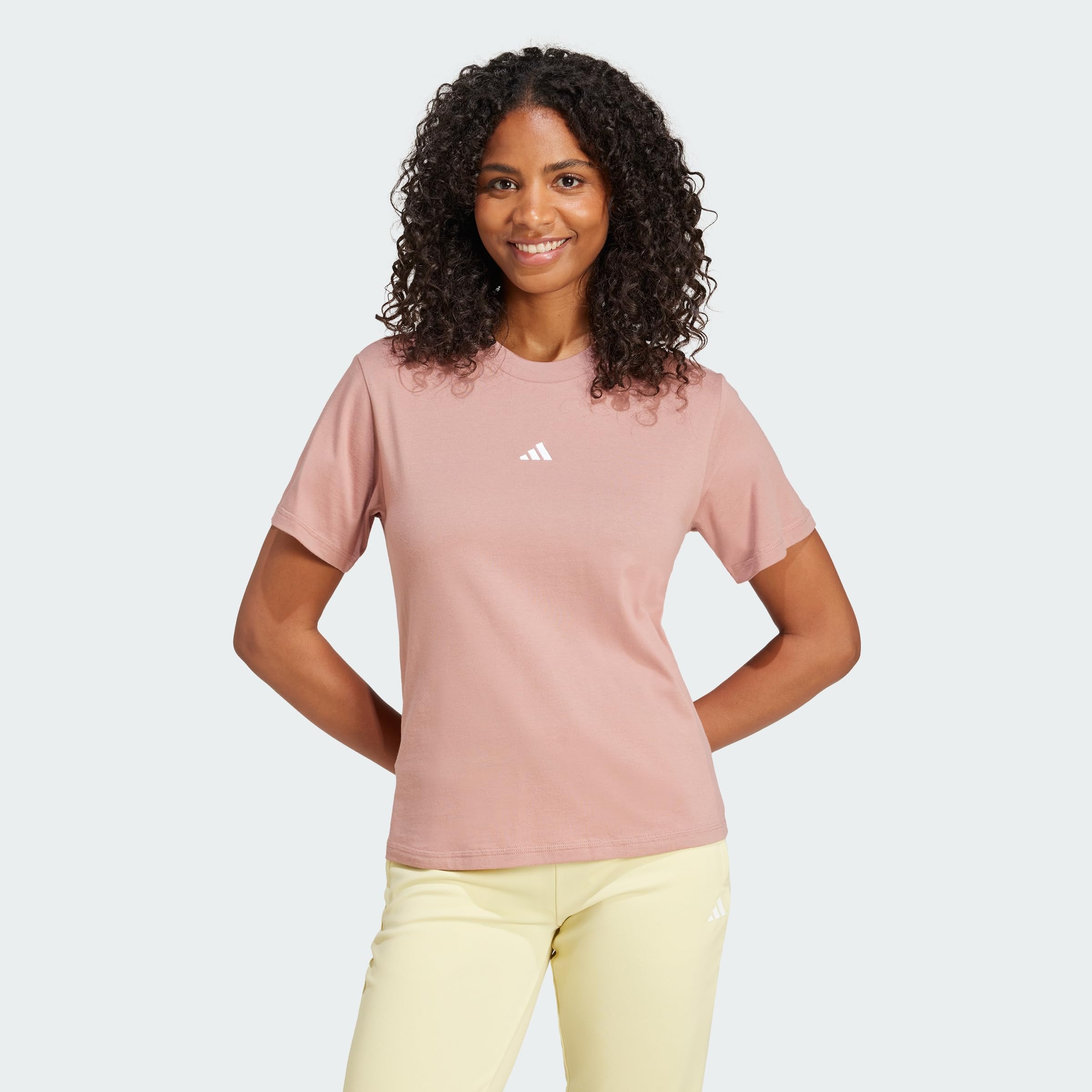 Adidas Essentials Small Logo T-Shirt Camiseta de Manga Corta Mujer — view 33