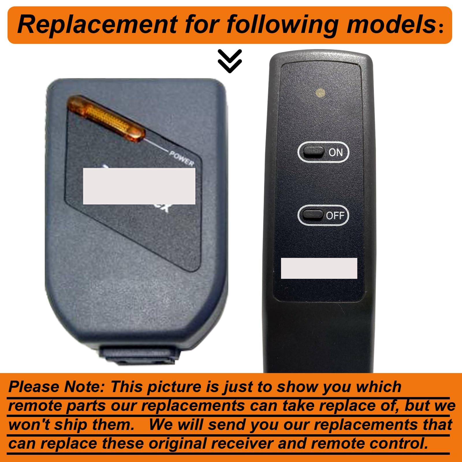 Replacement for Dimplex Electric Fireplace Plug-in Remote Control and Receiver APT-1315 JA7M-1300N E121729