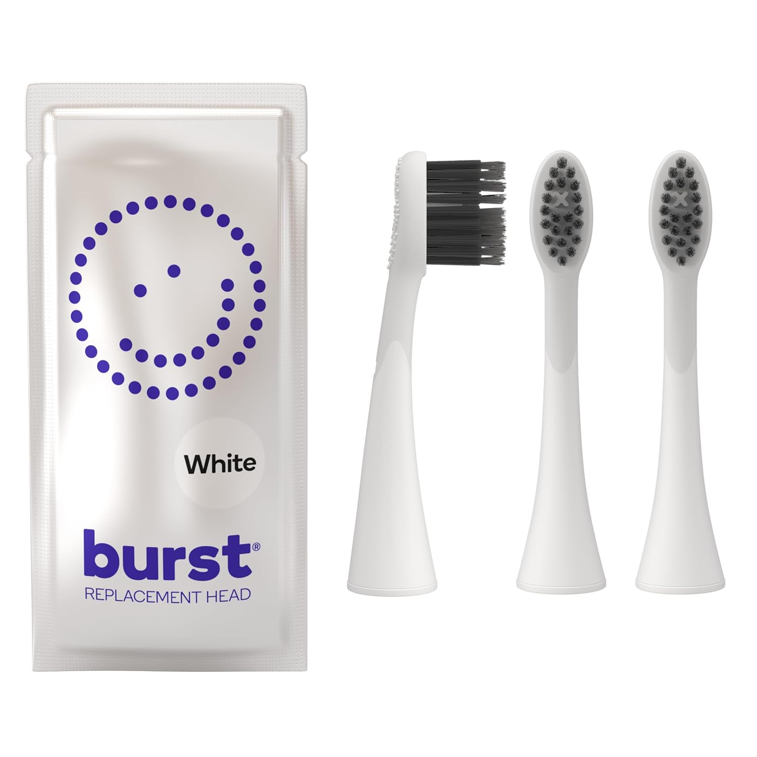 Waterpik Genuine Full Size Replacement Brush Heads With Covers for Sonic-Fusion Flossing Toothbrush SFFB-2EW, 2 Count White