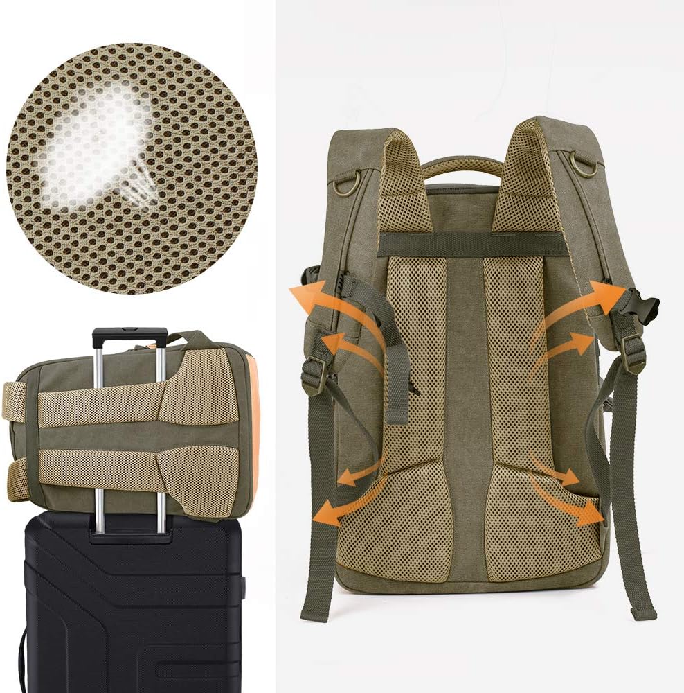 Uр Tо 40% оƒƒ K&F Concept Camera Backpack Stylish Canvas Photography Bag with Rain Cover for DSLR Camera,14 inch Laptop,Tripod,Lenses Rеvіеw Dіѕсоunt K&F Concept Camera Backpack Stylish Canvas Photography Bag with Rain Cover for DSLR Camera,14 inch Laptop,Tripod,Lenses