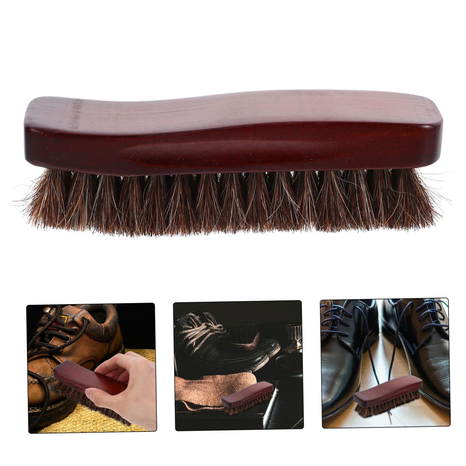 SHERCHPRY 5 Stück Schuhbürste Aus Holz Schuhreinigungsbürste Polierbürste Schwarz Schrubben Schuhcreme Stiefel Borsten Kleine Schuhreinigungsbürste Für Schuhe Stiefelbürste Schuh