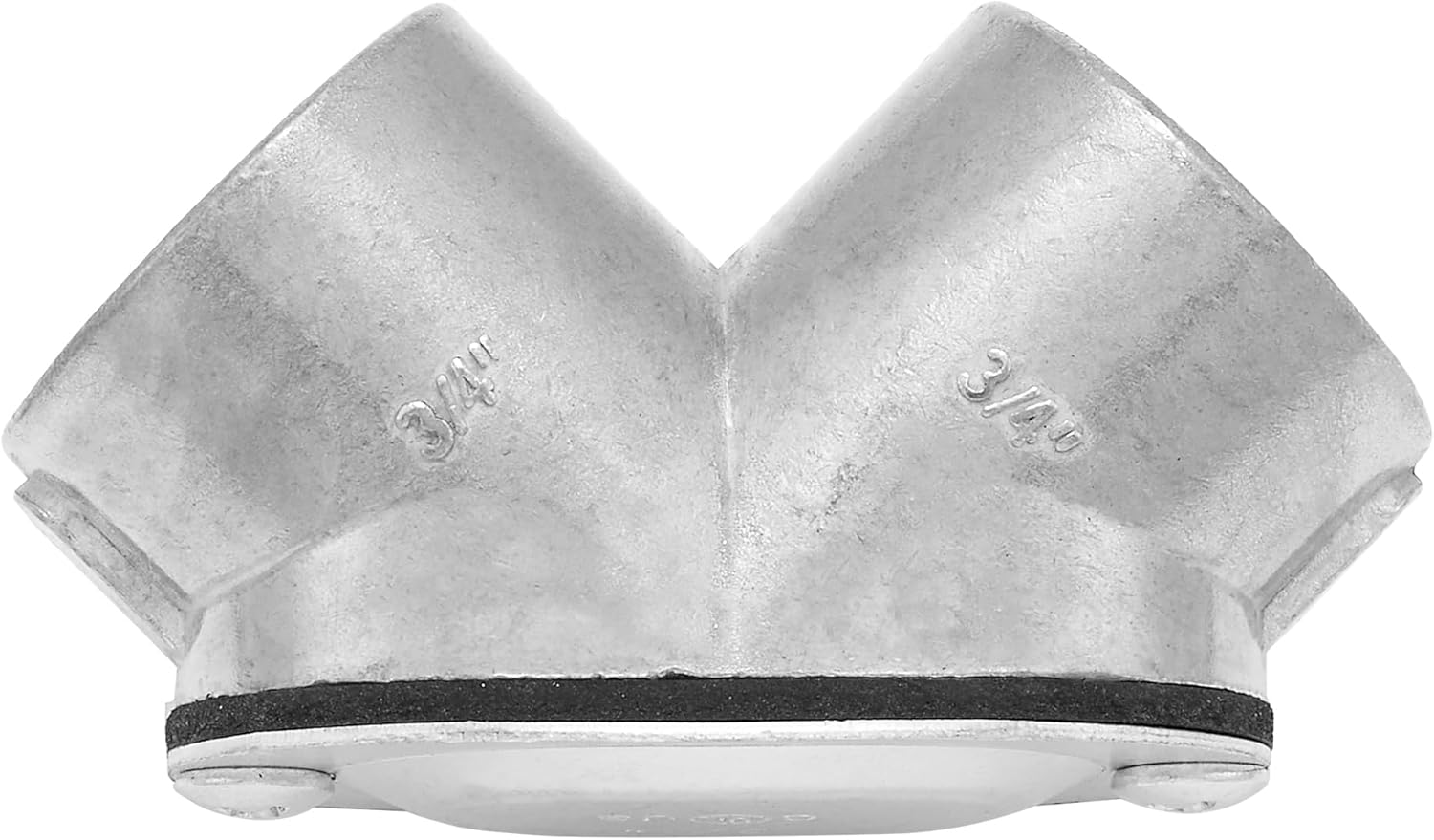 Maxxima 3/4 in. Conduit Pull Elbow, Rigid EMT or IMC Fitting for Wire Installation, Right Angle 90-Degree Bend, Threaded, Zinc Die Cast (6 Pack)