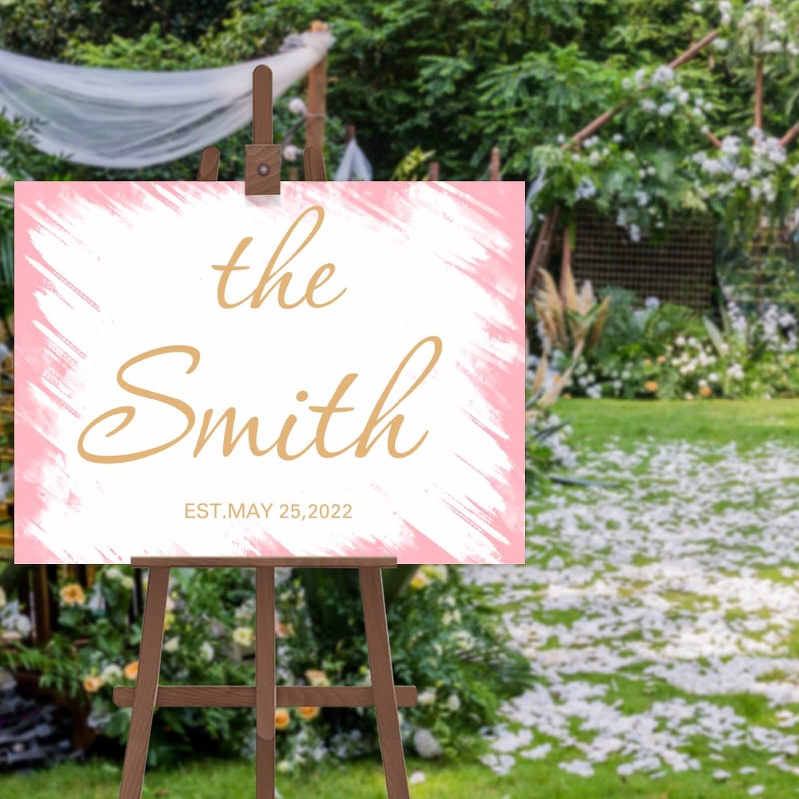 Panneau de bienvenue de mariage pour accueillir vos invités sans stress format 40x50 cm