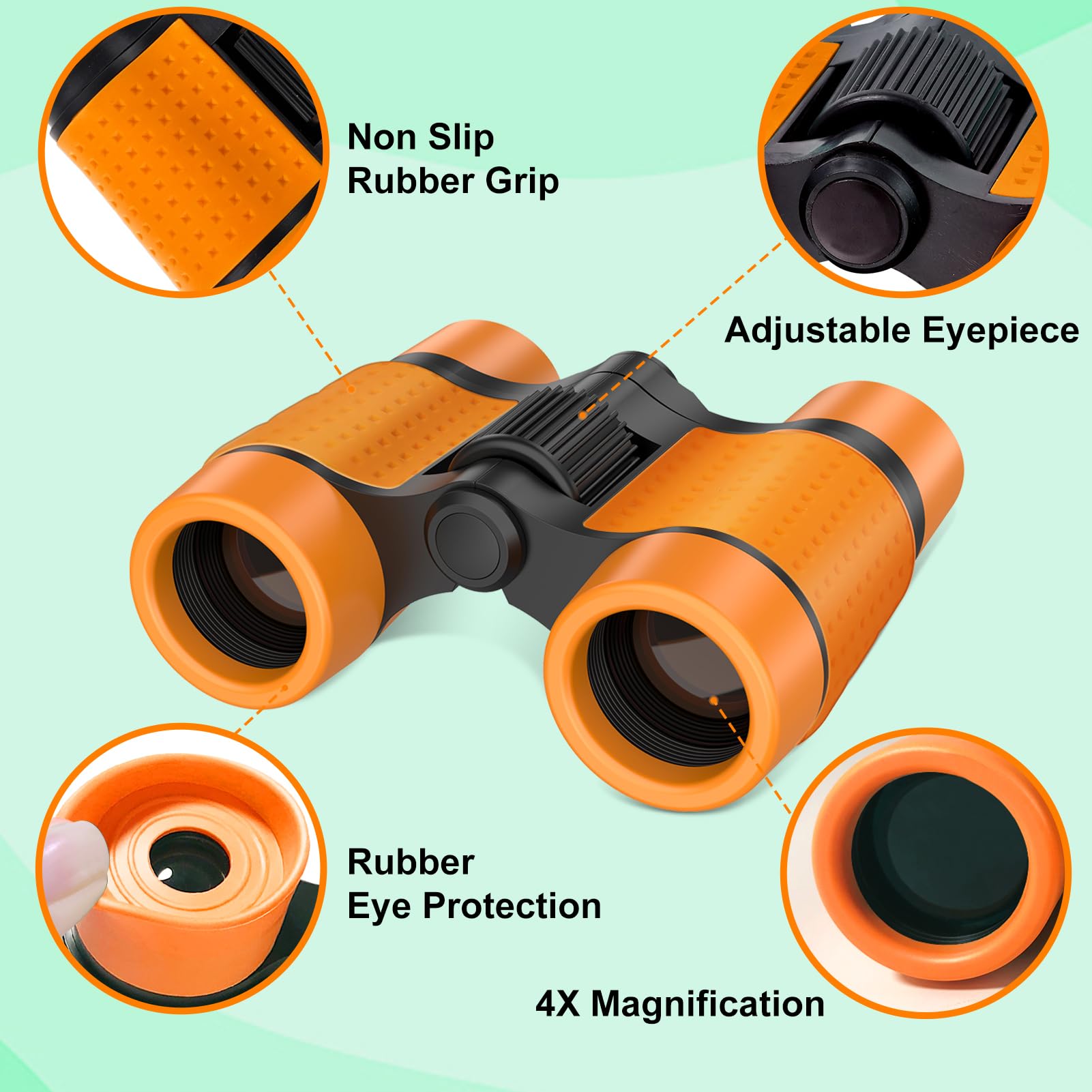 Explorer Costume Kids with Safari Vest & Hat, Kids Explorer Kit & Bug Catcher Kit with Binoculars - Image 4