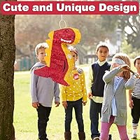 Vista 18 de Juego de 2 piñatas (coche + taco) – Suministros para fiestas de niños, juego de juegos temáticos para fiestas de cumpleaños, carnaval y actividades