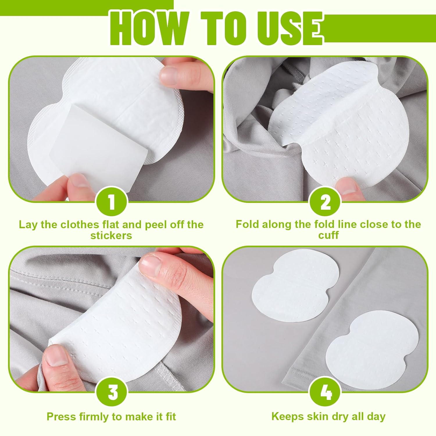 200 Pcs Mint Underarm Sweat Pads for Women Men Non Visible Disposable Armpit Sweat Pads Protection Underarm Fight Hyperhidrosis Extra Adhesive Comfortable for Daily Protection