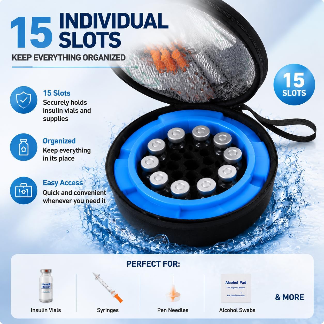ALLBASE Insulin Cooler Travel Case, TSA Approved with Temp Display