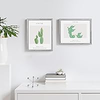 Vista 2 de upsimples - Portarretratos de 11 x 14 para colgar en la pared - Muestra fotos de 8 x 10 pulgadas con paspartú o de 11 x 14 pulgadas sin paspartú