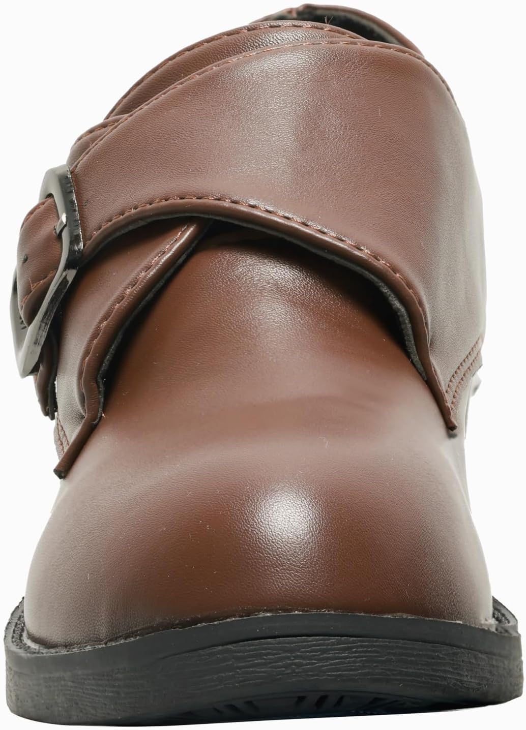 MGGMOKAY Women's Leather Loafer Slip On Loafer Business Office Casual Dressy Shoe with Adjust Buckle - Image 4