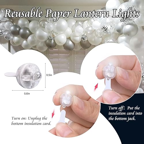 Miniatura 3 de chzk 100 mini luces LED redondas, de largo tiempo de espera, multicolor, linterna de papel, luces para fiesta de cumpleaños, Navidad, decoración de