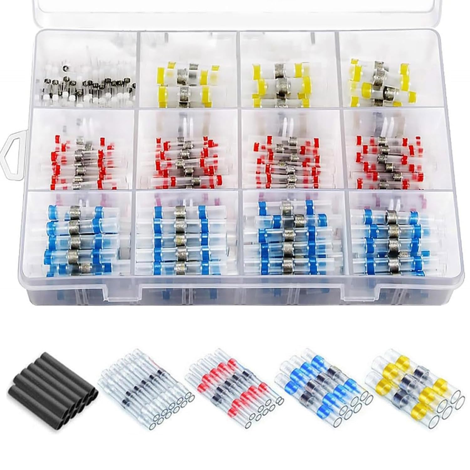 500pcs Electric Wire Connectors, Solder Sealed Wire Connectors, Heat Shrink Connectors