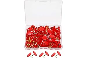 Red Thumb Tacks 120PCS with Steel