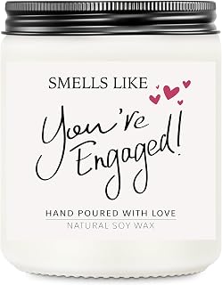 Engagement Gifts for Couples, Engagement Candle, Gift for Newly Engaged Couples, Lavender Scented Candles, Engaged Gifts for Her, Women, Bride to be, Fiance