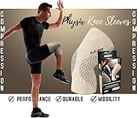 Vista 6 de Physix Gear - Rodillera de compresión para hombres y mujeres, la mejor rodillera de compresión para caminar, correr, gimnasio, baloncesto